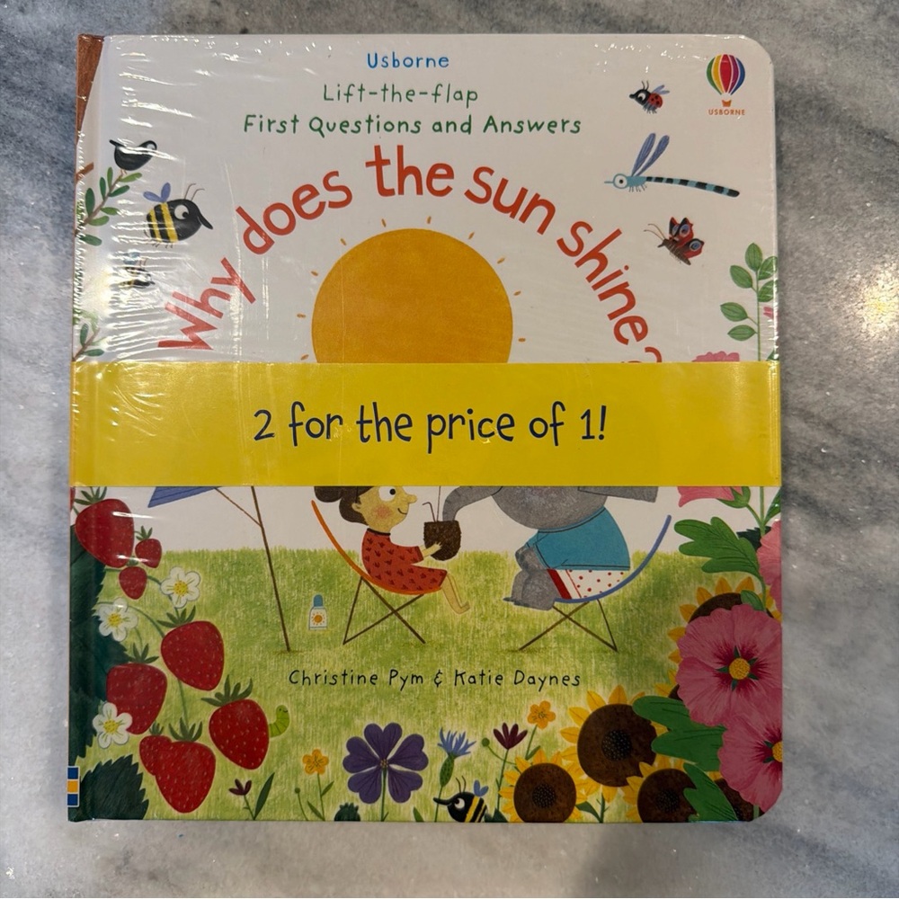 Usborne Lift-The-Flap‎ Book 2 Pack “Why Does The Sun Shine” & “What Makes Rain”